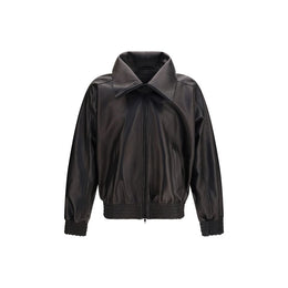 Balenciaga Schwarze Lammlederjacke Ovis Aries