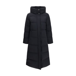 Woolrich Schwarze Polyamid-Jacke in voller Länge