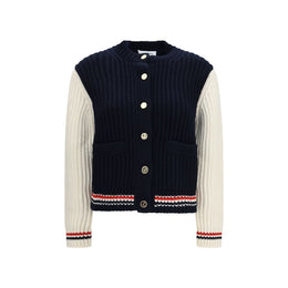 Thom Browne Blauer Kaschmir-Cardigan