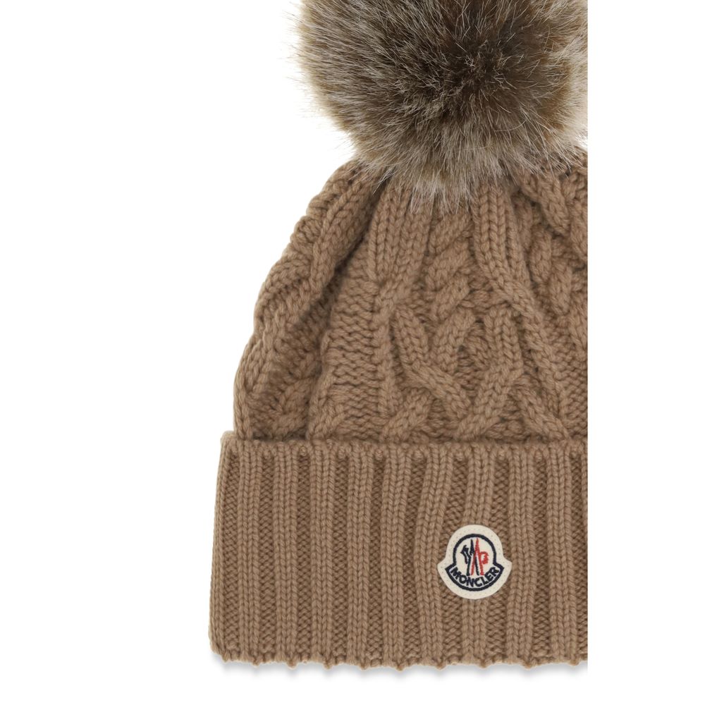 Moncler Mütze aus Wolle von Ovis Aries in Braun