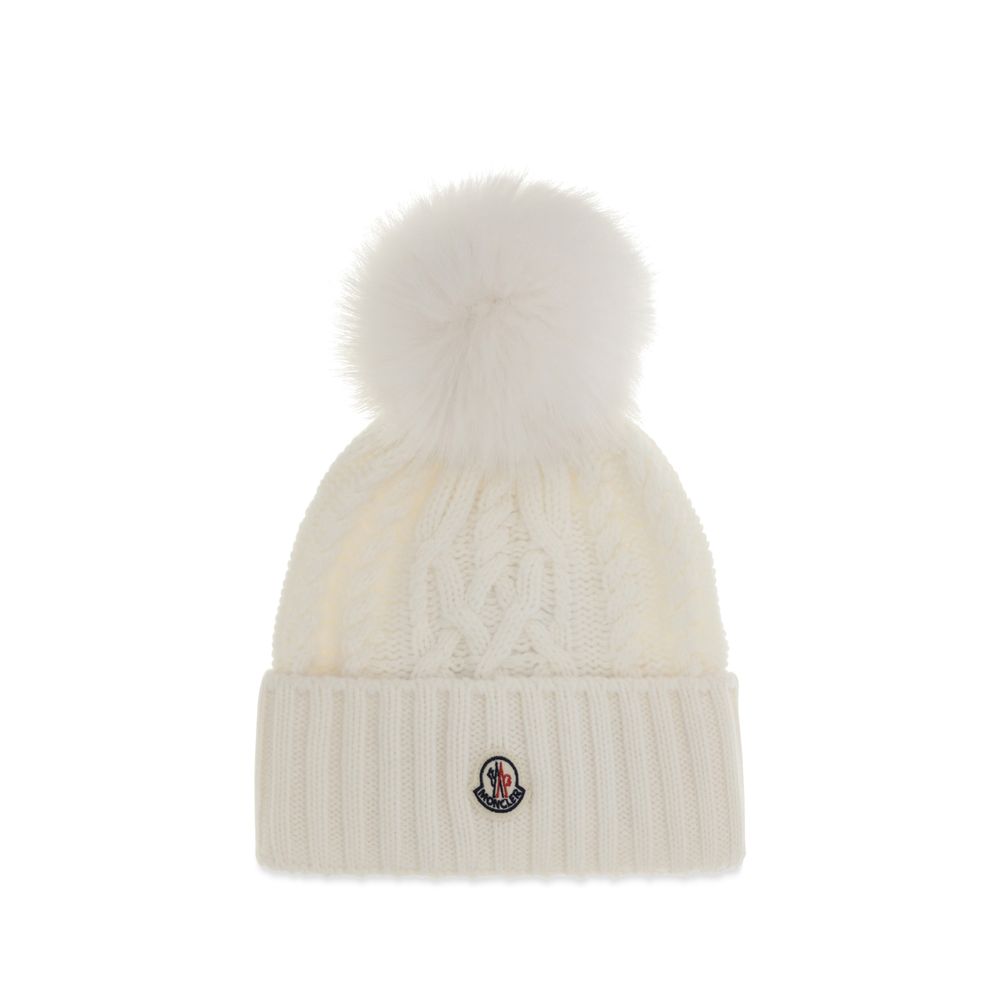 Moncler Weiße Wollmütze Oves Aries