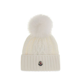 Moncler Weiße Wollmütze Oves Aries