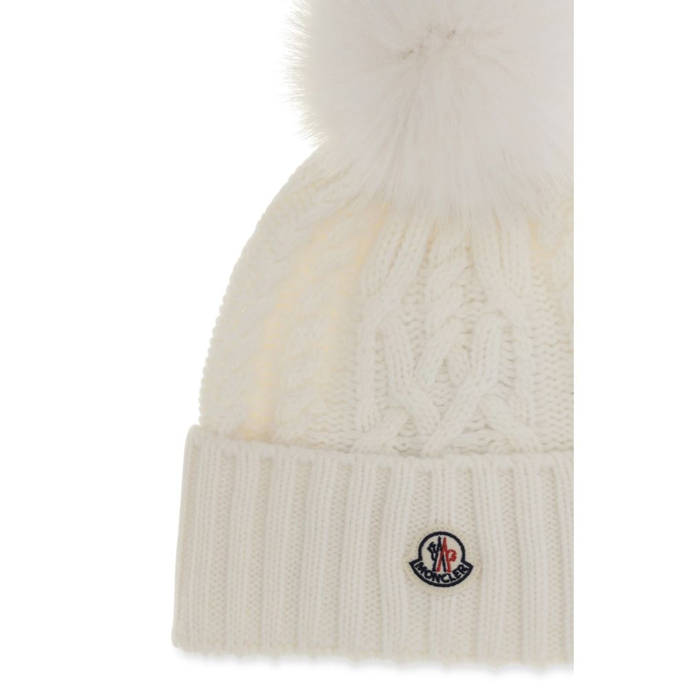 Moncler Weiße Wollmütze Oves Aries