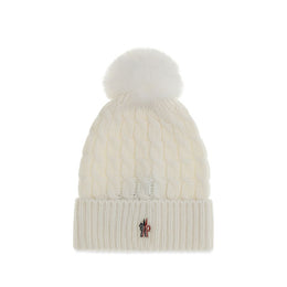 Moncler Grenoble Weiße Wollmütze Oves Aries