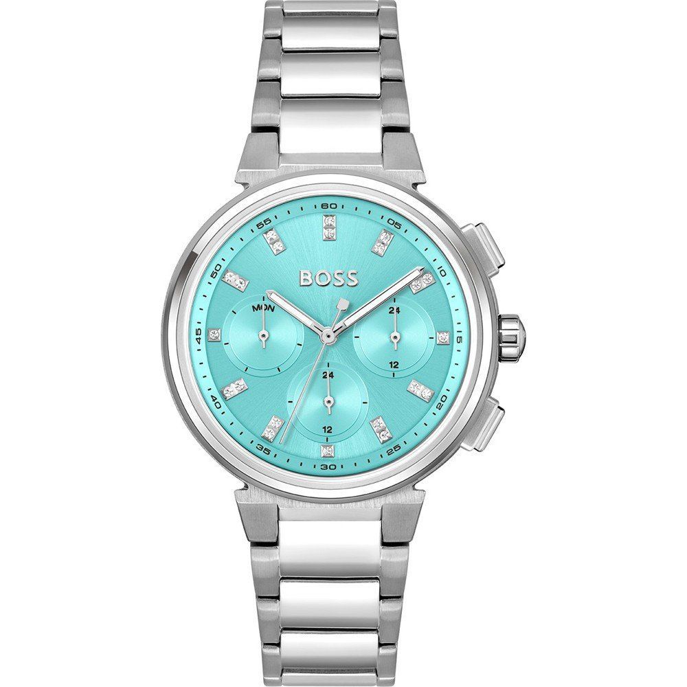 Hugo Boss Silberne Edelstahl-Dresswatch