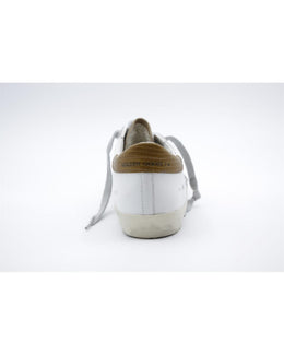 Golden Goose Braune Leder- und Textil-Sneaker mit niedrigem Schaft
