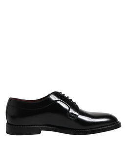 Dolce & Gabbana Schwarze Oxford- und Derby-Schuhe aus Kalbsleder