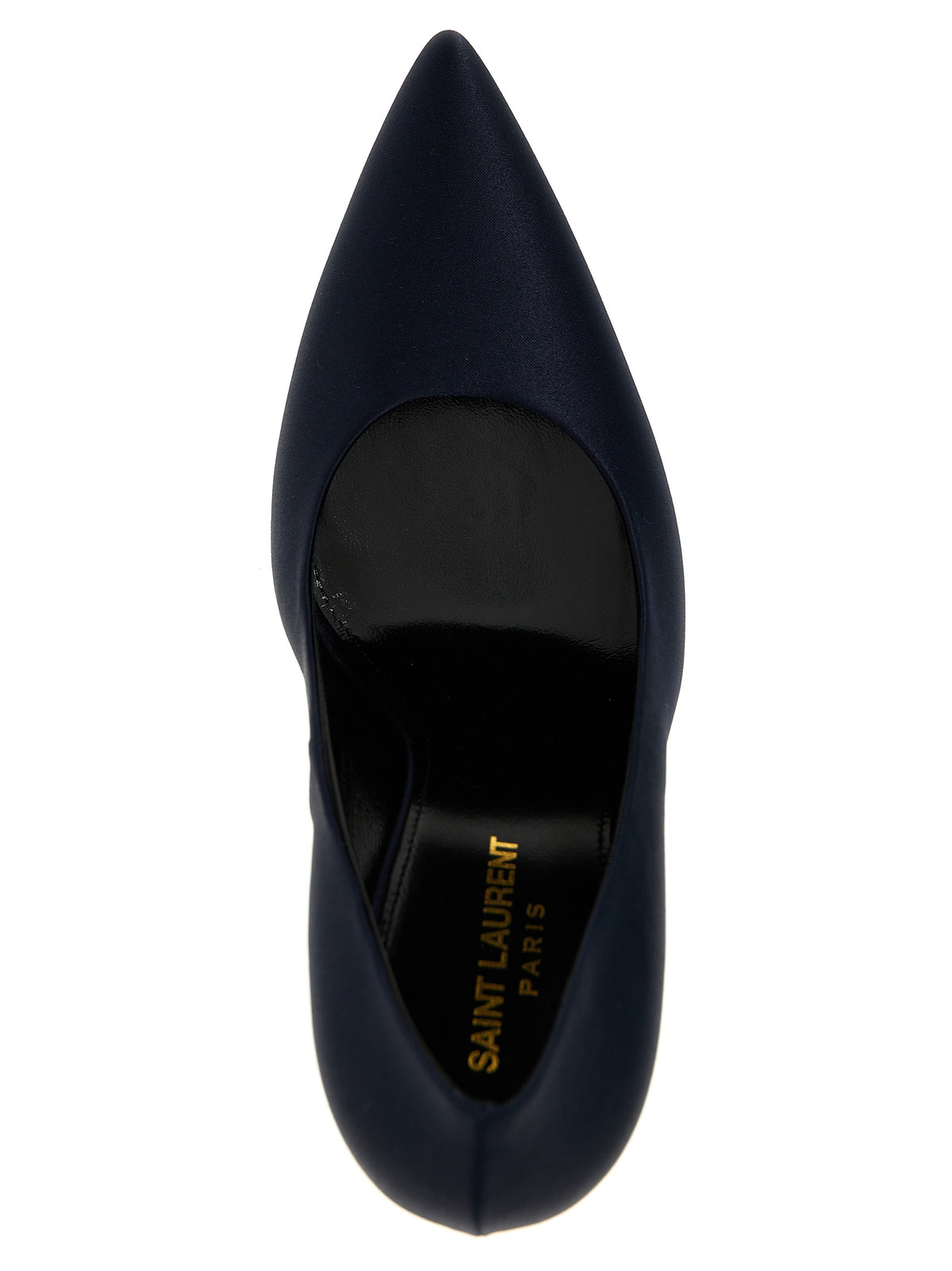 Saint Laurent Blaue Pumps aus Polyester mit hohem Absatz