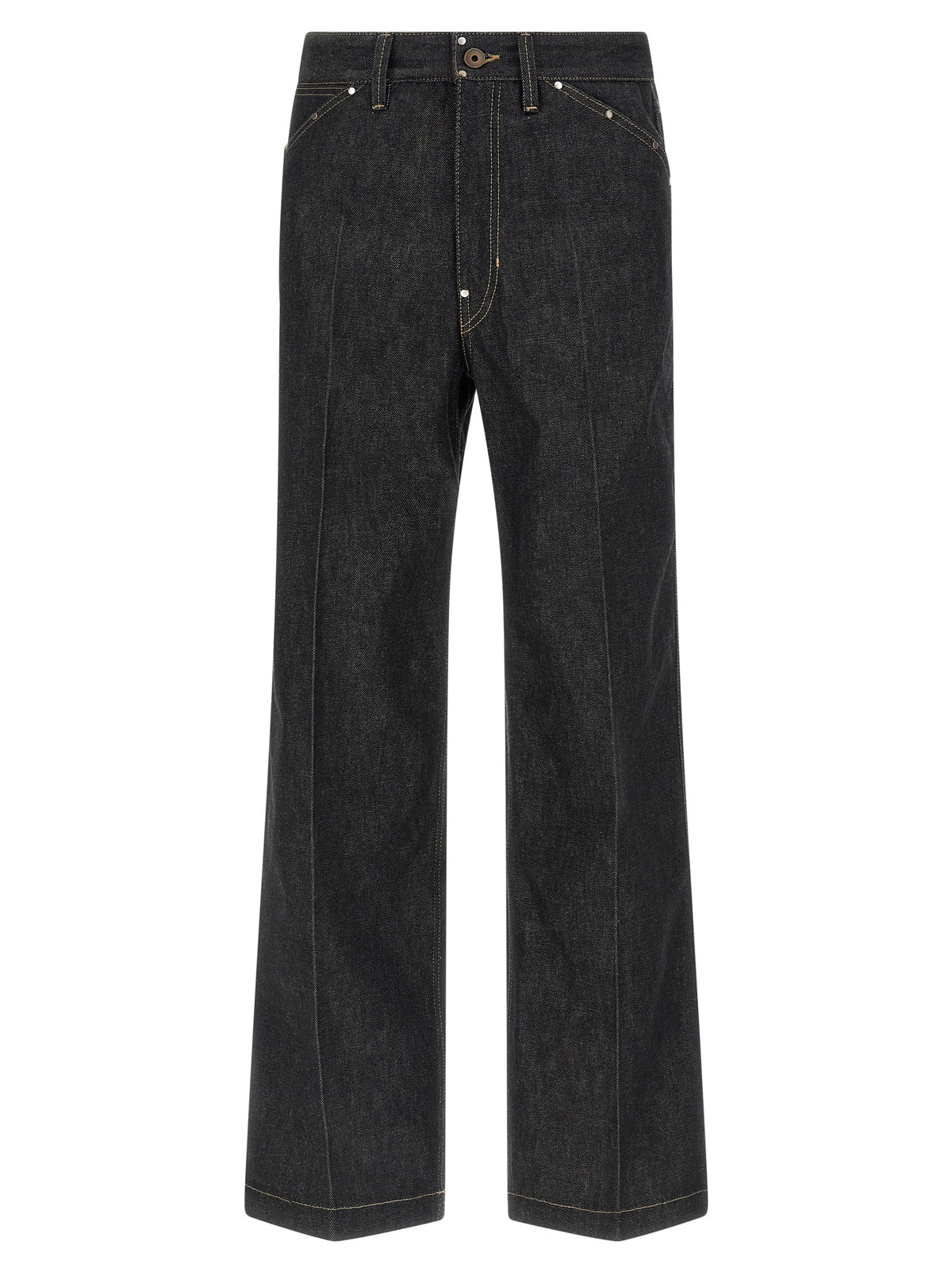 Lemaire Schwarze Baumwolljeans Denim