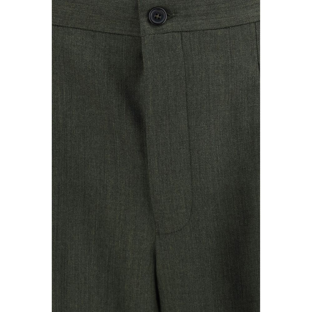 Laneus Bicolor Wool Oves Aries Casual Pants
