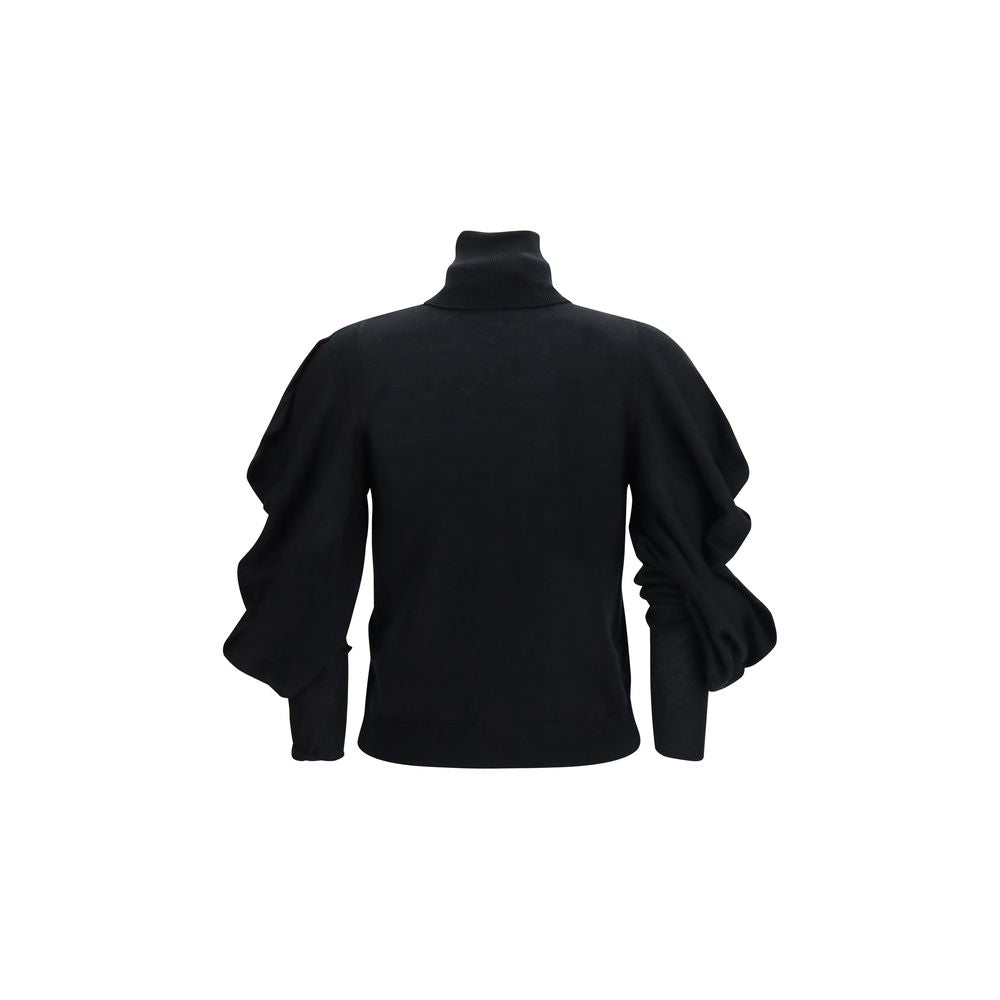 Blumarine Schwarzer Wollpullover Aries Turtleneck