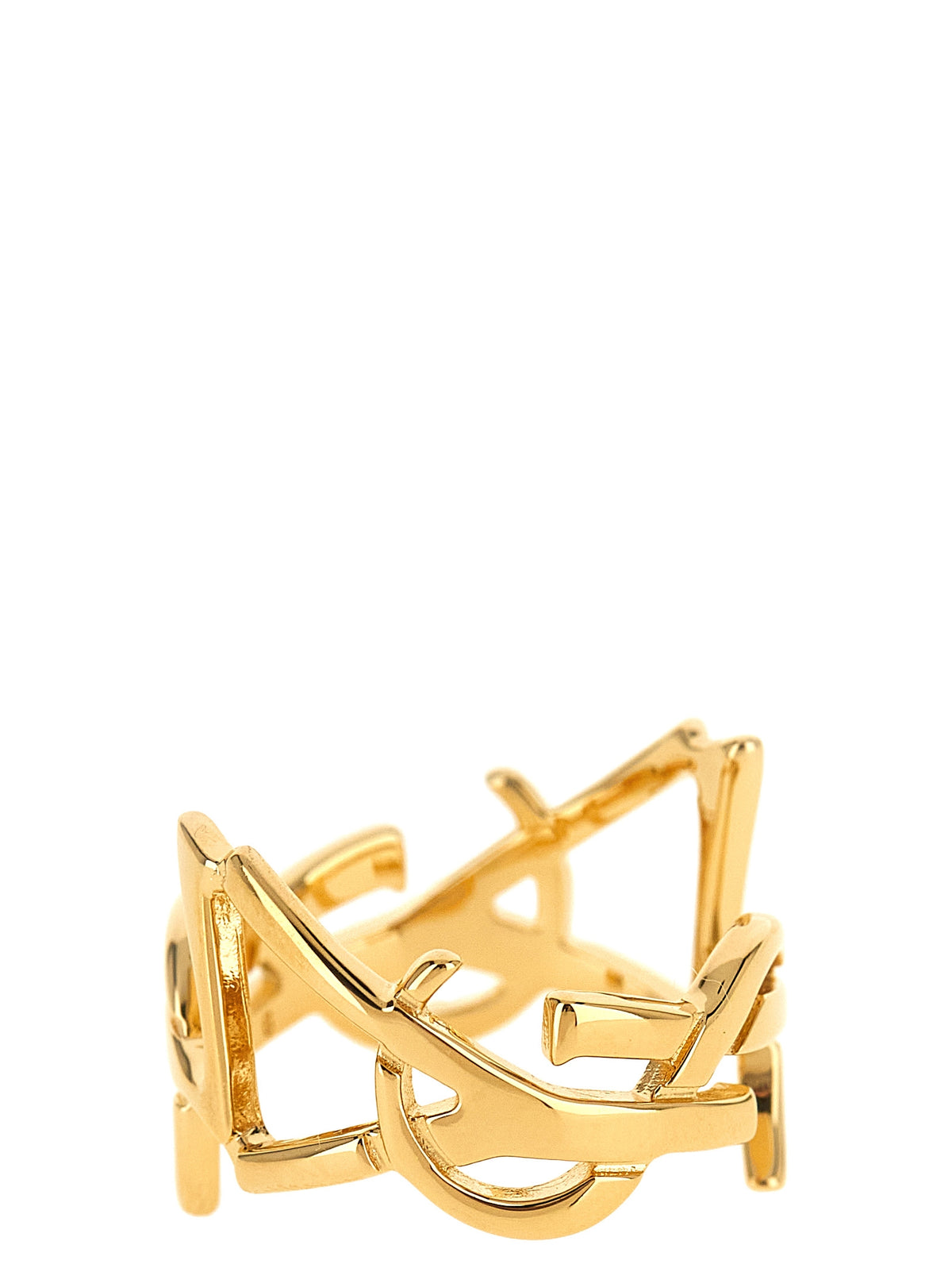 Saint Laurent Gold Messing-Brosche