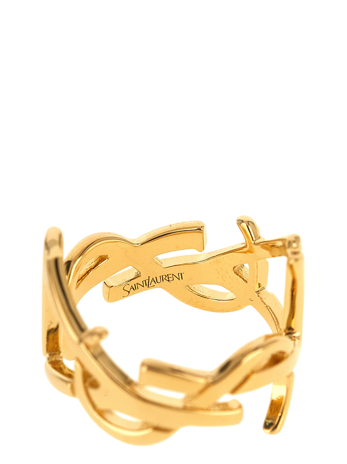 Saint Laurent Gold Messing-Brosche