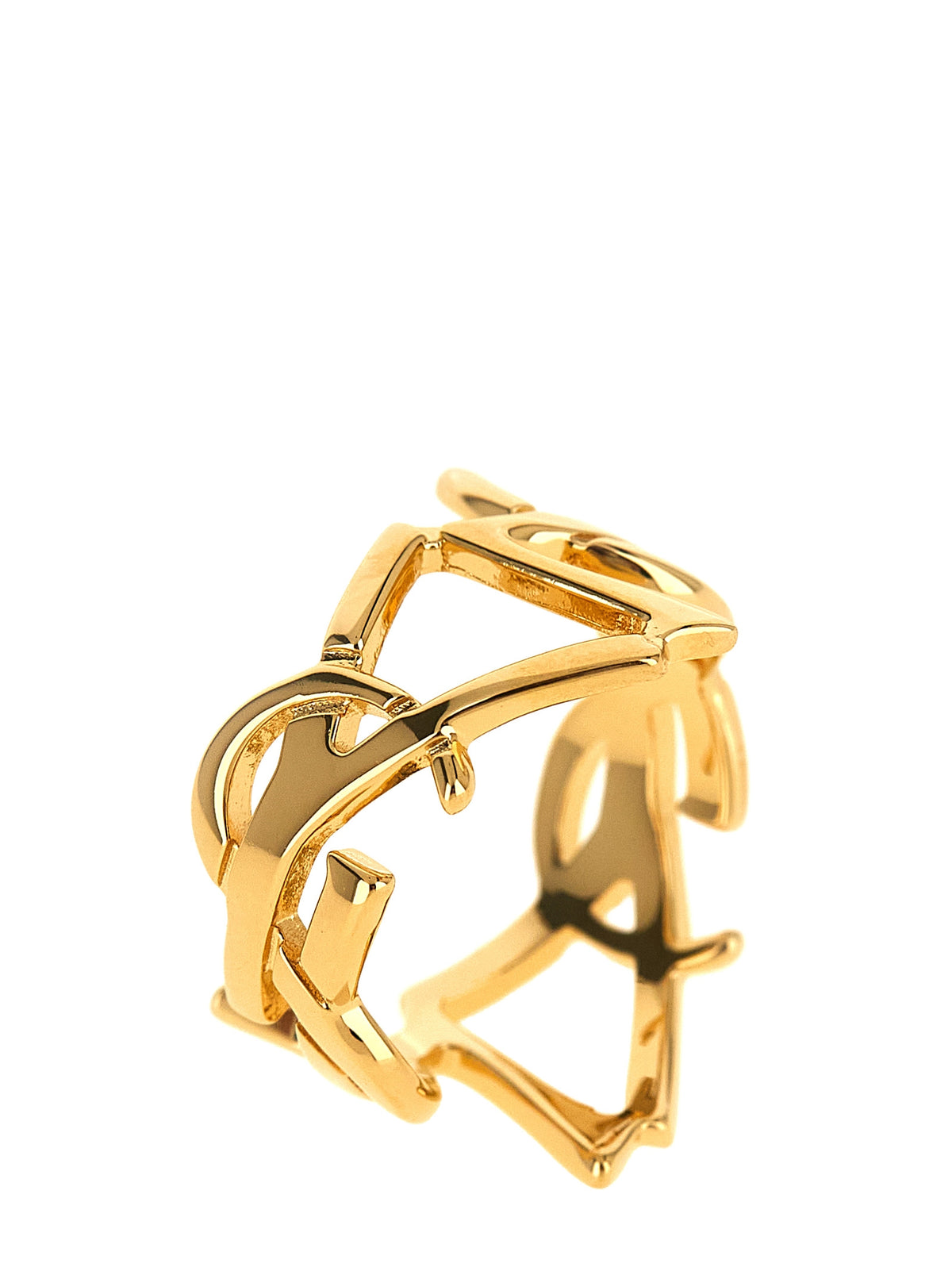 Saint Laurent Gold Messing-Brosche