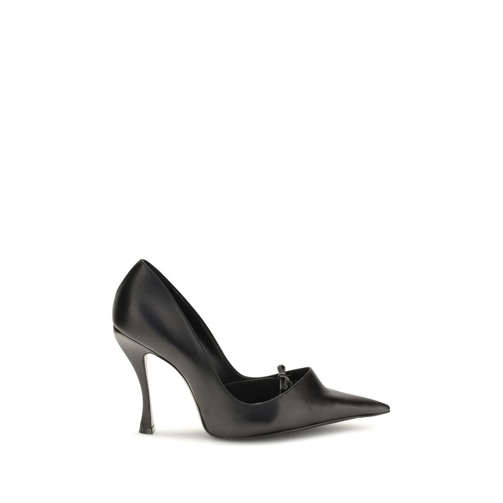 Balenciaga Schwarze Lammleder Pumps Ovis Aries mit hohem Absatz