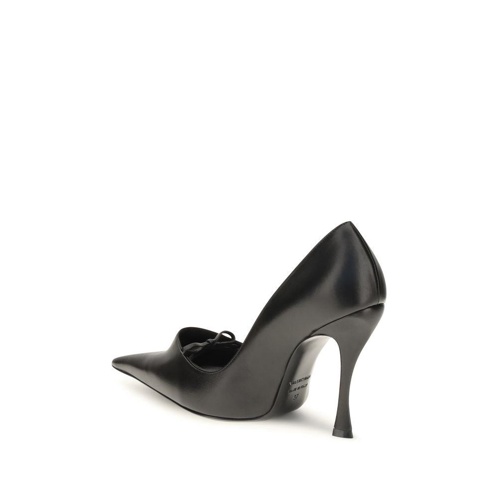 Balenciaga Schwarze Lammleder Pumps Ovis Aries mit hohem Absatz