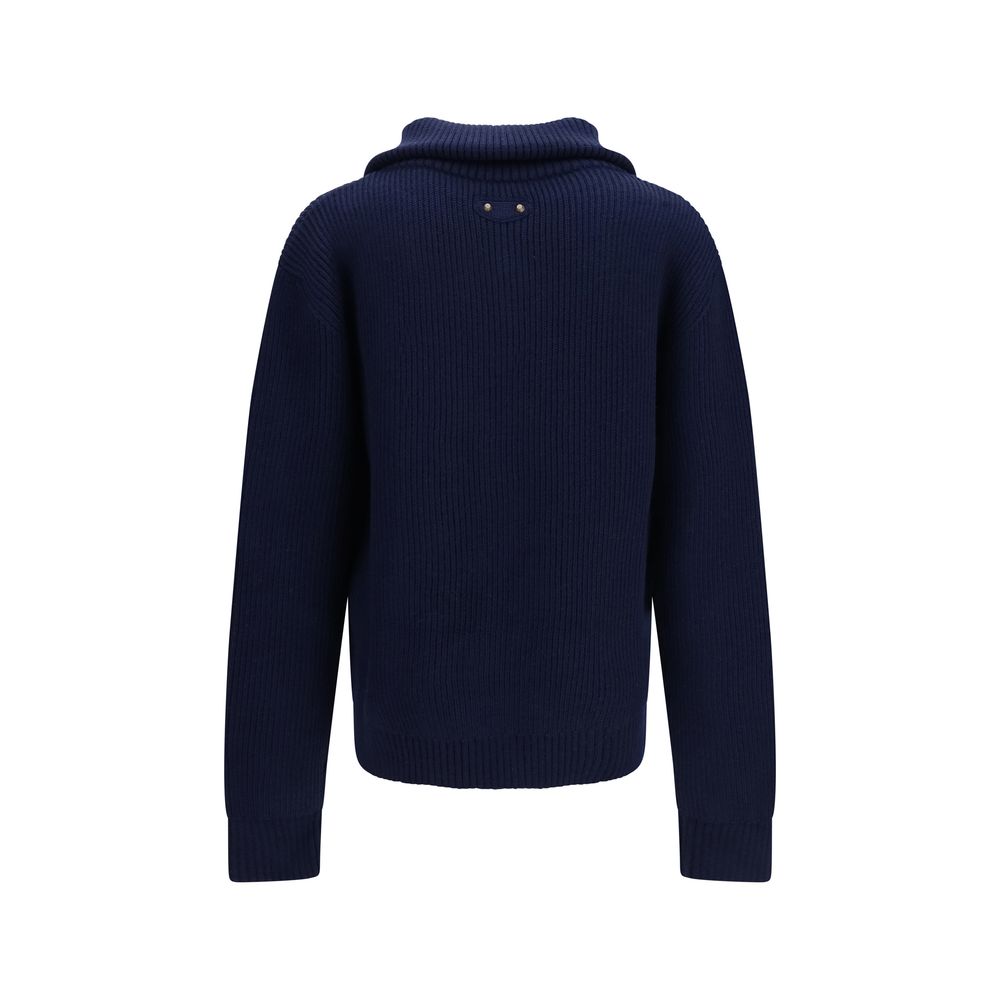 Balenciaga Blauer Wollpullover Oves Aries