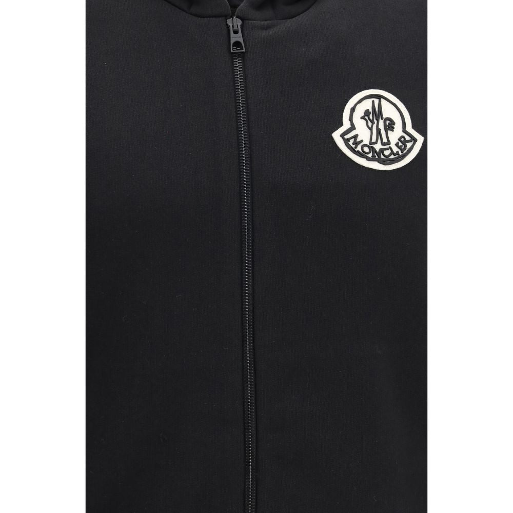 Moncler Schwarzer Baumwoll-Sweatshirt