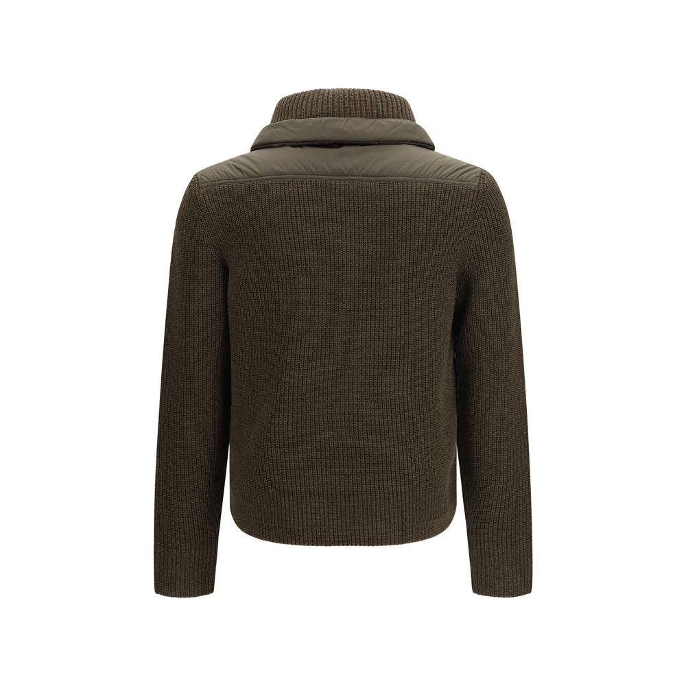 Moncler Grenoble Brauner Wollpullover Oves Aries