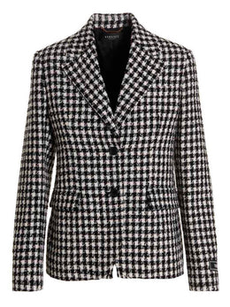 Versace Zweifarbiger Blazer aus reiner Schurwolle