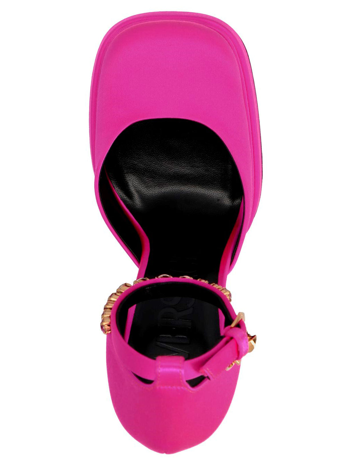Versace Fuchsia Viskose Plateau-Pumps