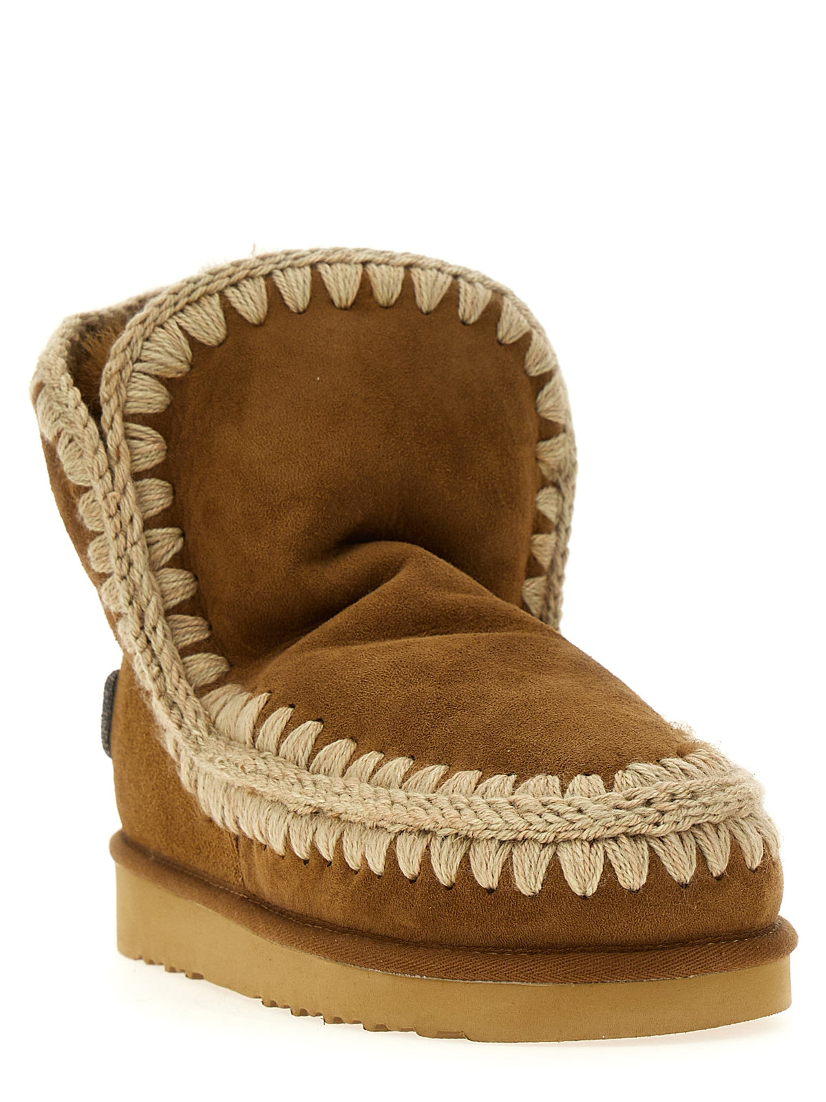 Mou Braune Lammleder-Stiefeletten