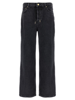 Ganni Schwarze Baumwolljeans Denim