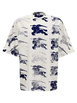 Burberry Mehrfarbiges Baumwoll-T-Shirt