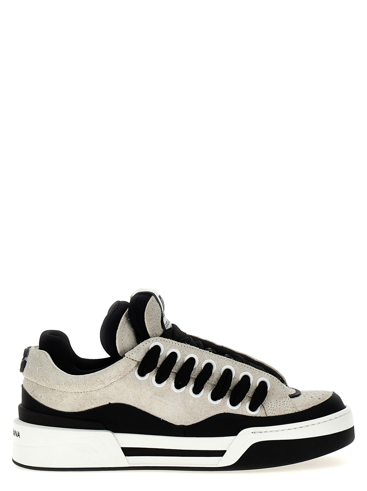Dolce & Gabbana Zweifarbige Leder-Sneaker im Athletic-Stil