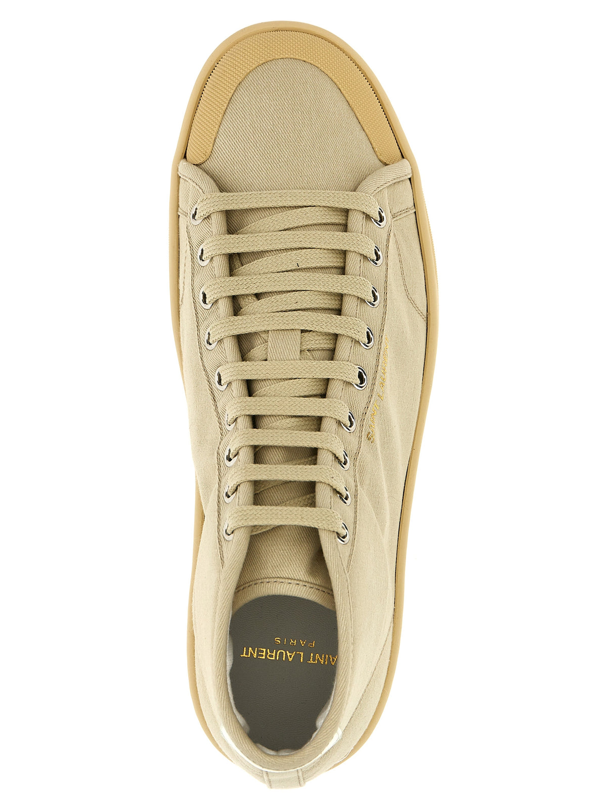 Saint Laurent Beige Baumwoll High-Top-Sneaker