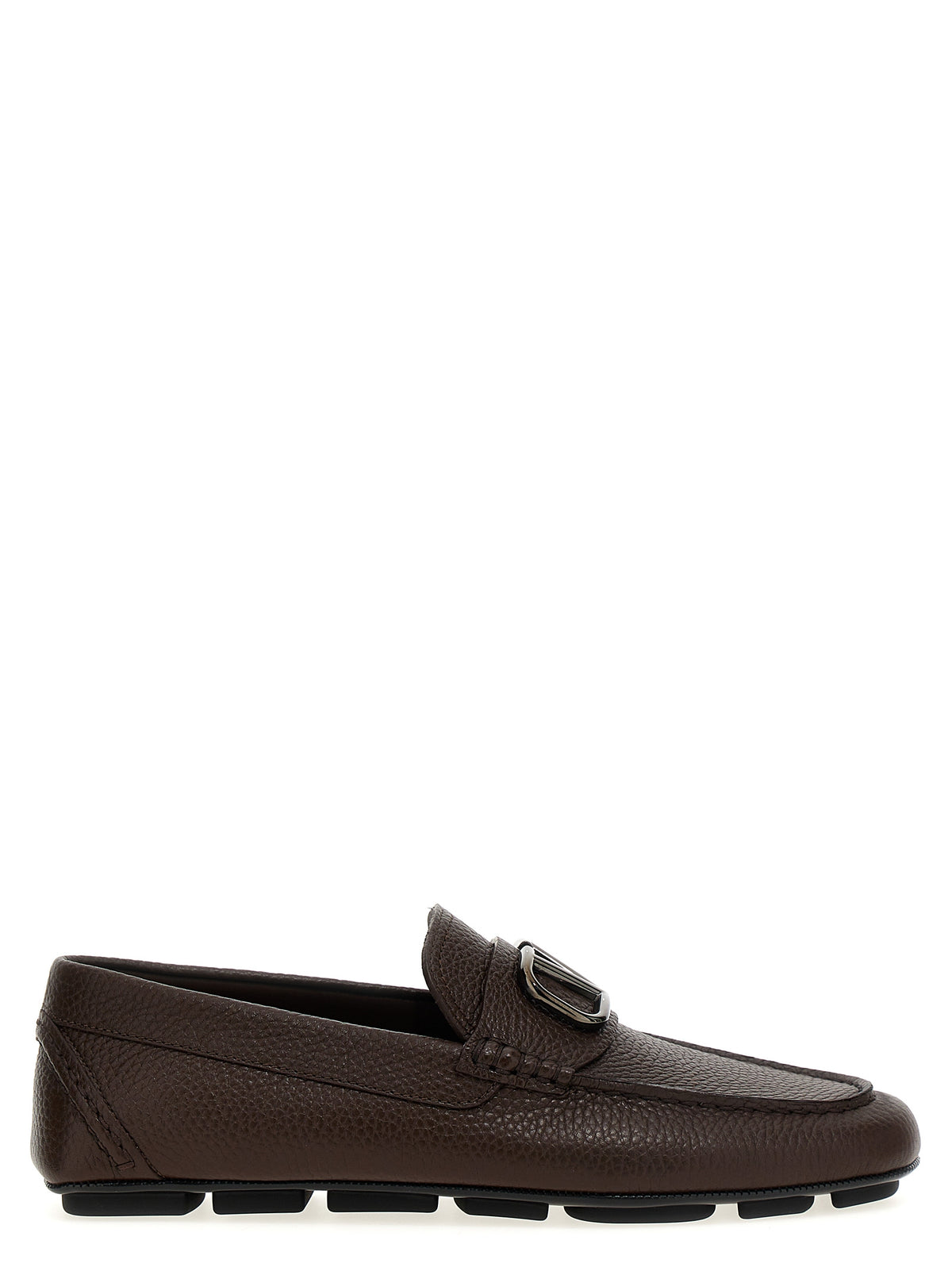 Valentino Garavani Braune Kalbsleder-Slipper