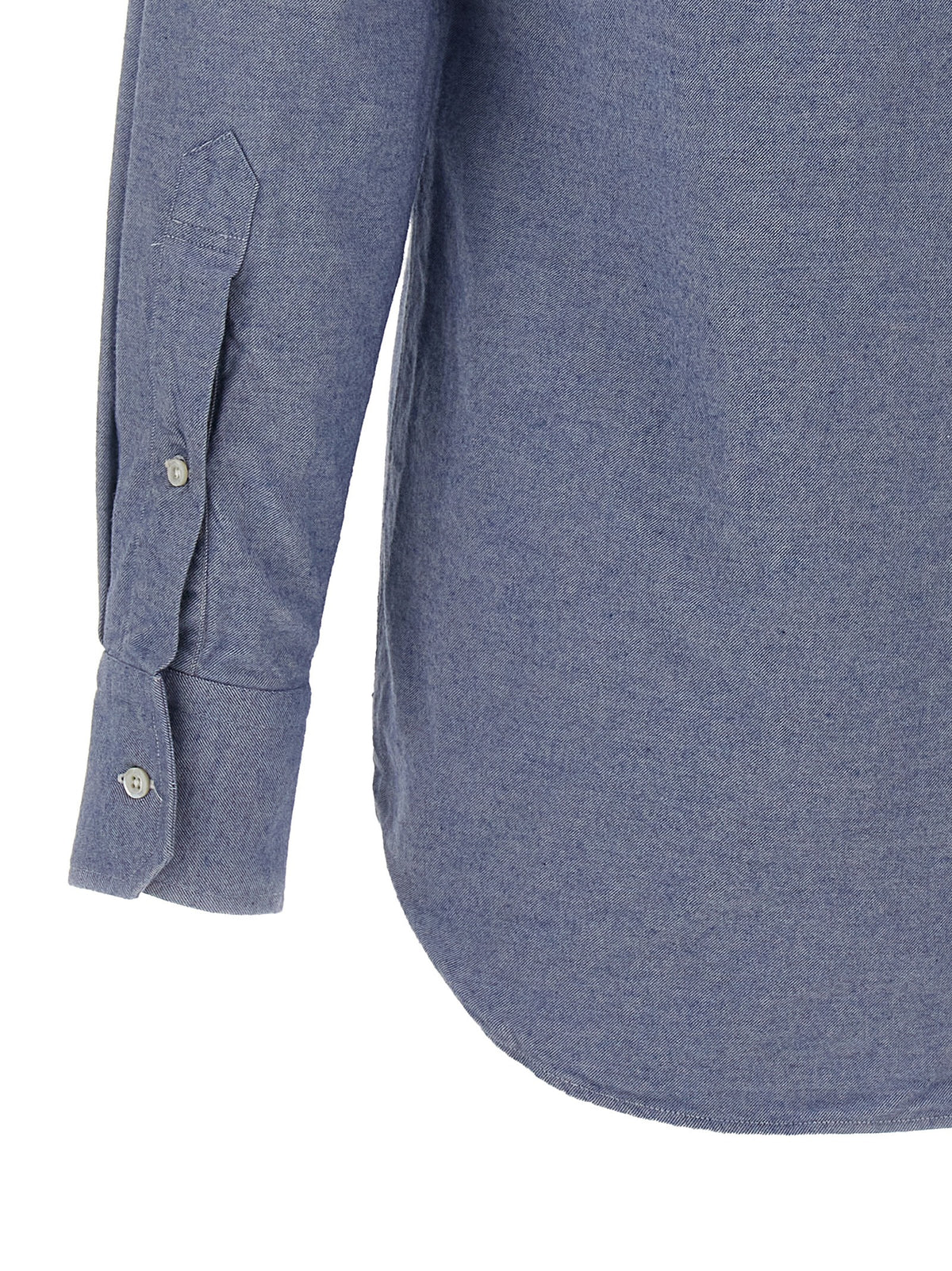 Thom Browne Blaue Baumwollbluse