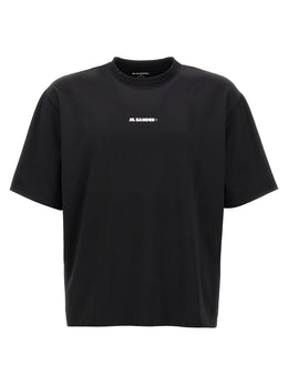 Jil Sander Schwarzes T-Shirt aus Polyester