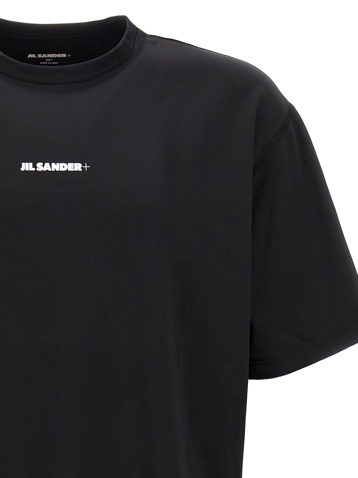 Jil Sander Schwarzes T-Shirt aus Polyester