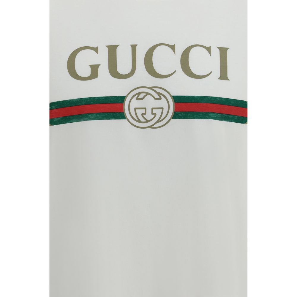 Gucci Weißes Baumwoll-T-Shirt