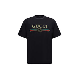 Gucci Schwarzes Baumwoll-T-Shirt
