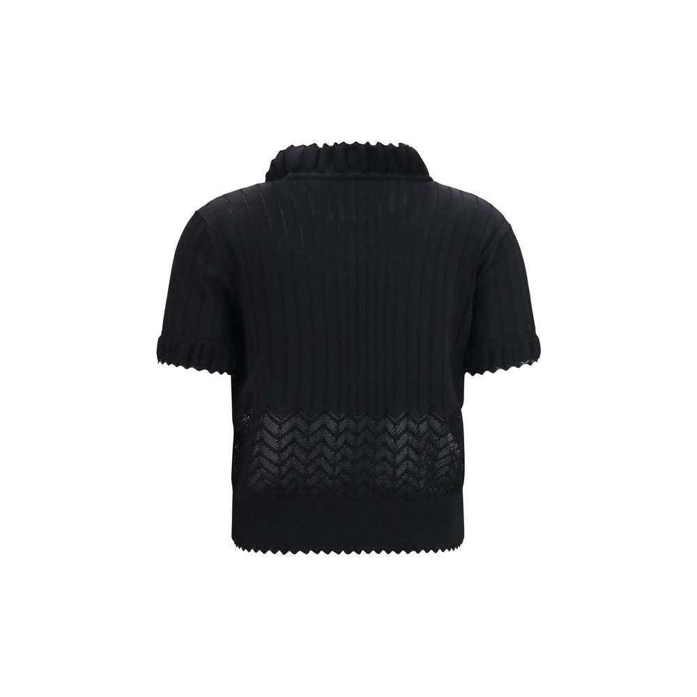 Alexander McQueen Schwarzes T-Shirt aus Viskose