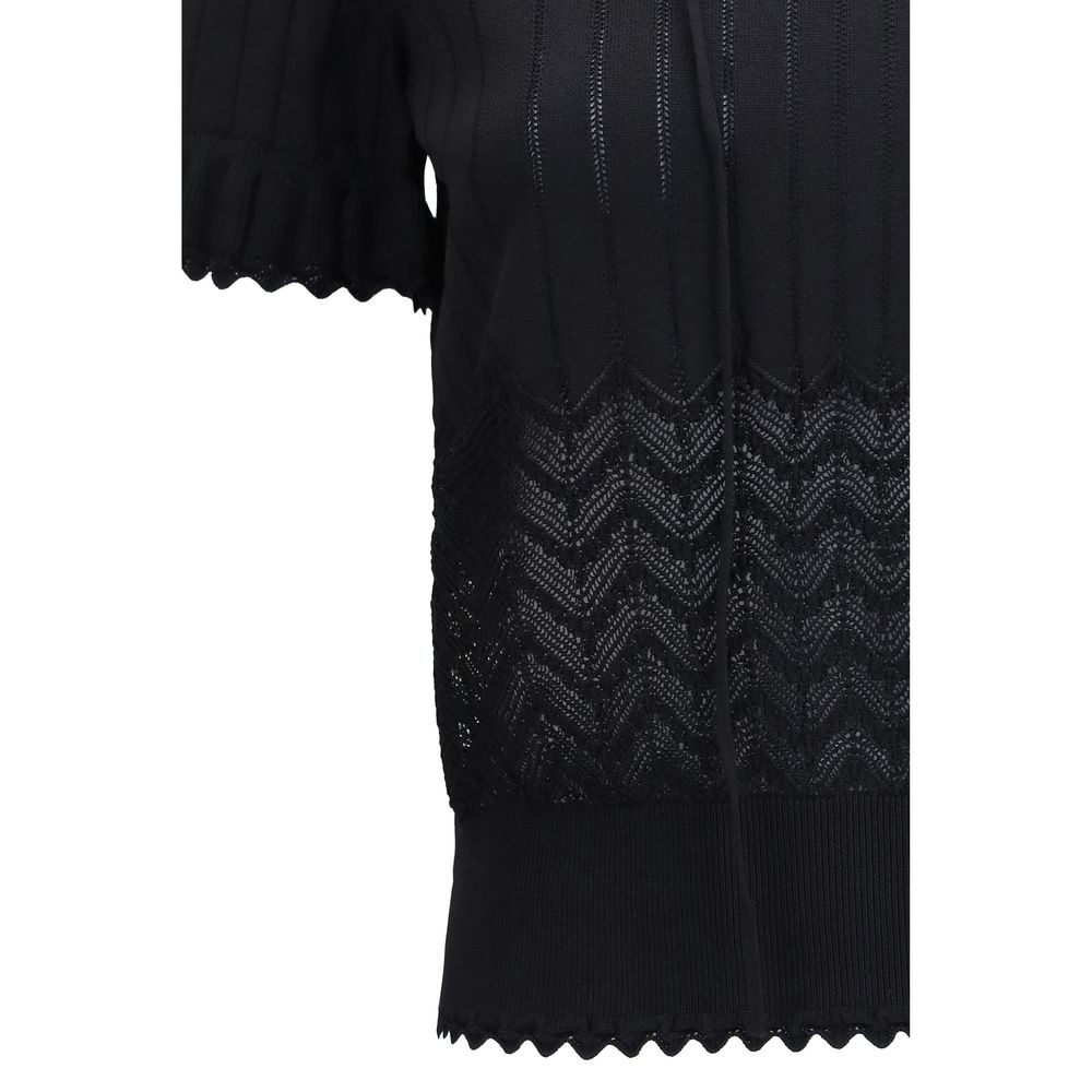 Alexander McQueen Schwarzes T-Shirt aus Viskose