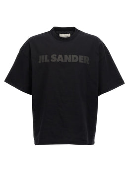 Jil Sander Schwarzes Baumwoll-T-Shirt