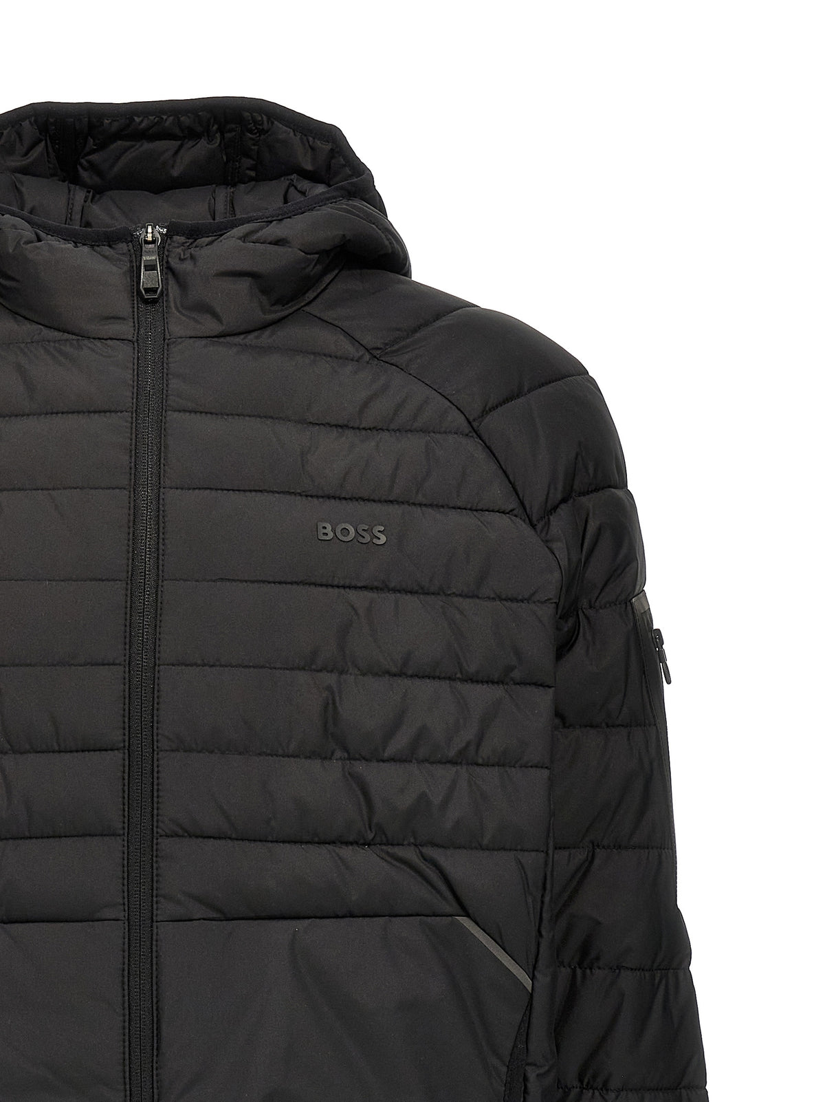 Hugo Boss Schwarze Shell-Jacke aus Polyester