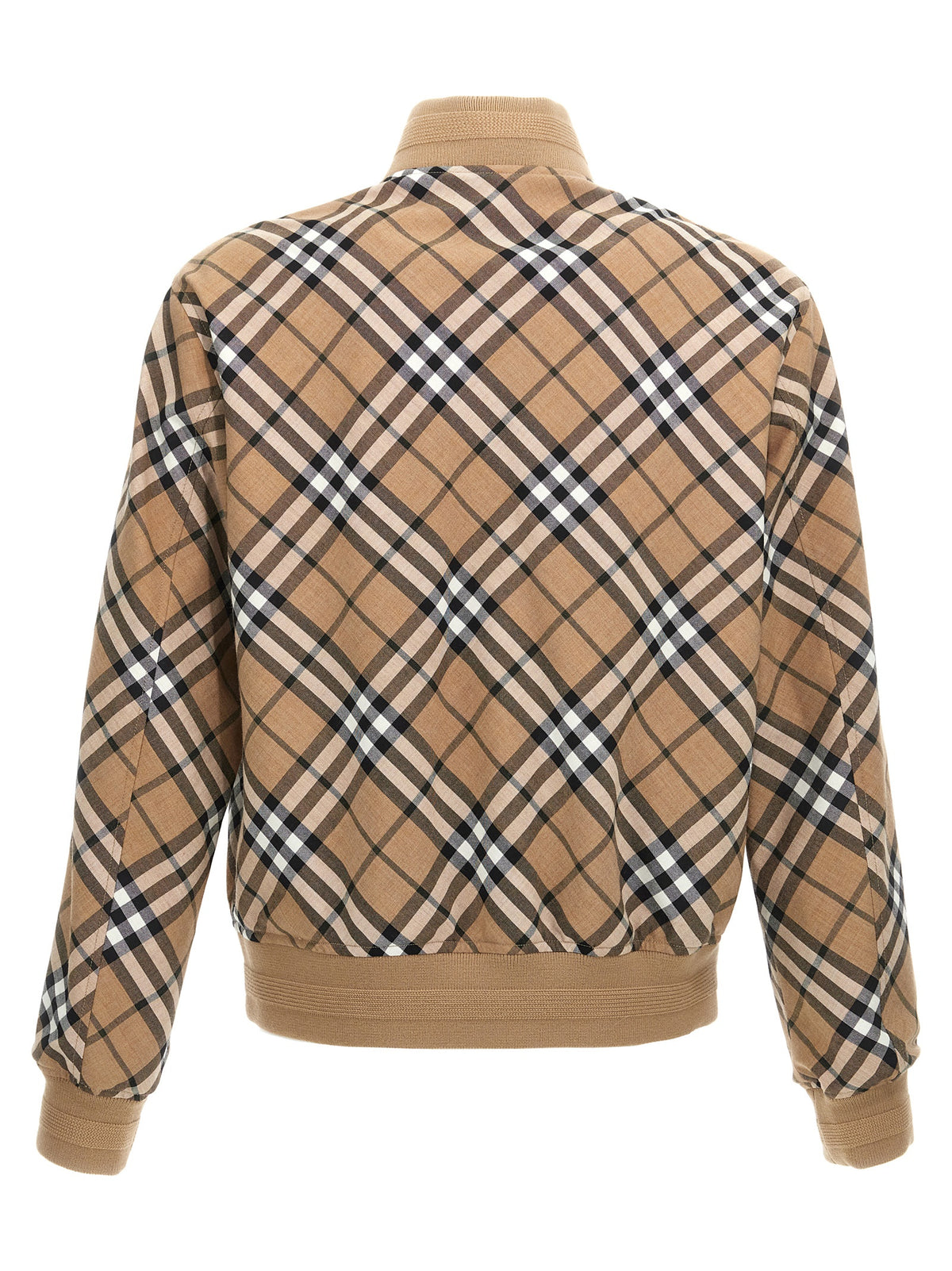 Burberry Mehrfarbige Bomberjacke aus Polyester