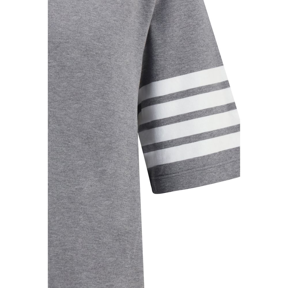 Thom Browne Graues Baumwoll-T-Shirt