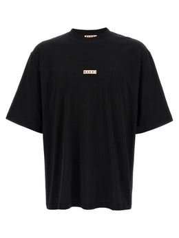 Marni Schwarzes Baumwoll-T-Shirt