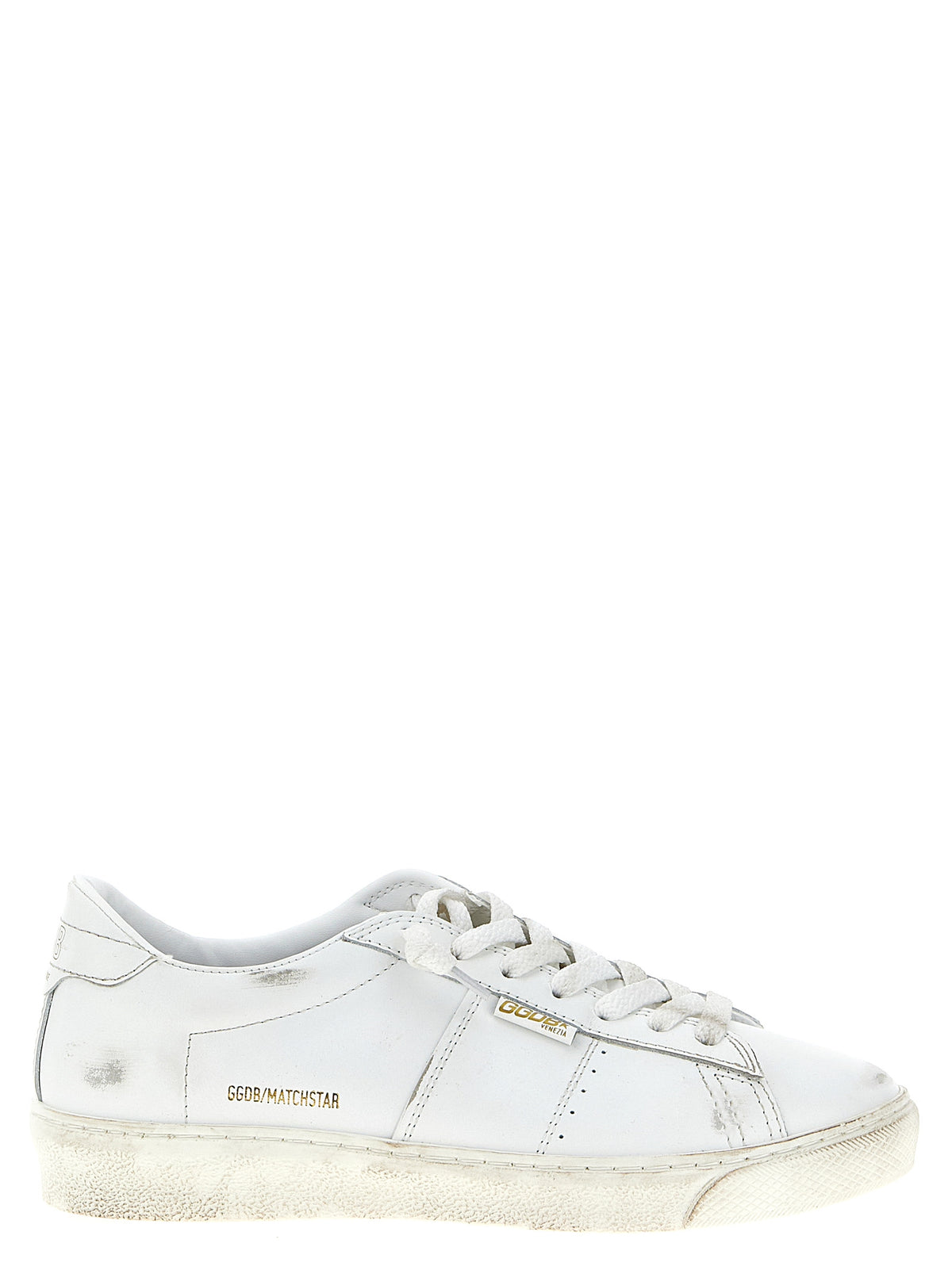 Golden Goose Weiße Sneaker aus Rindsleder mit niedrigem Schaft