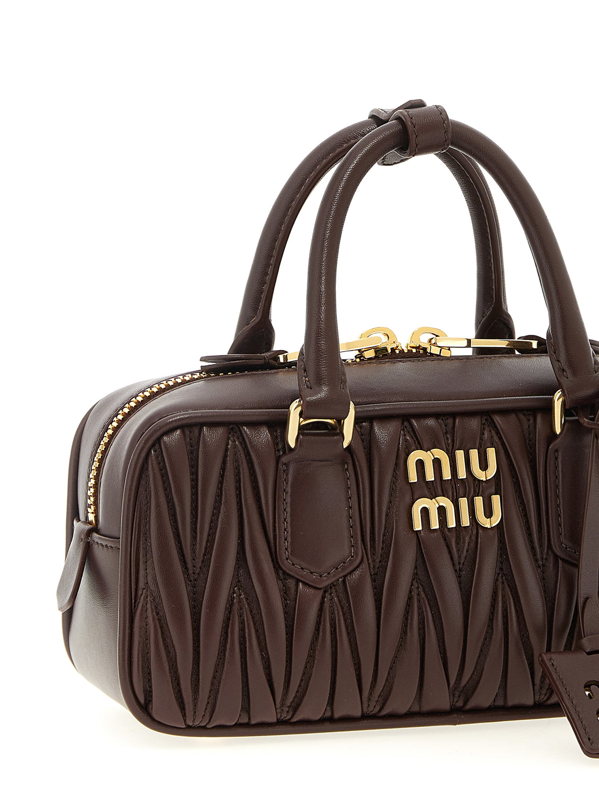 Miu Miu Braune Lammleder-Handtasche