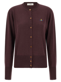 Vivienne Westwood Bordeaux Woll-Strickjacke