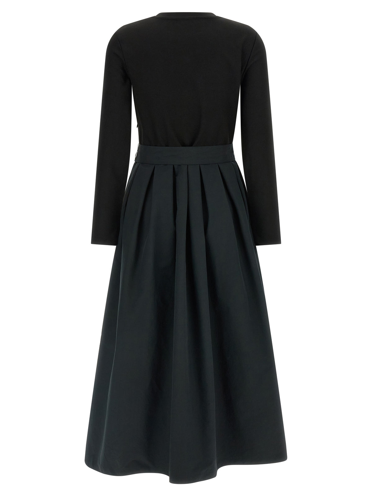 Max Mara Schwarzes Viskose-Maxikleid