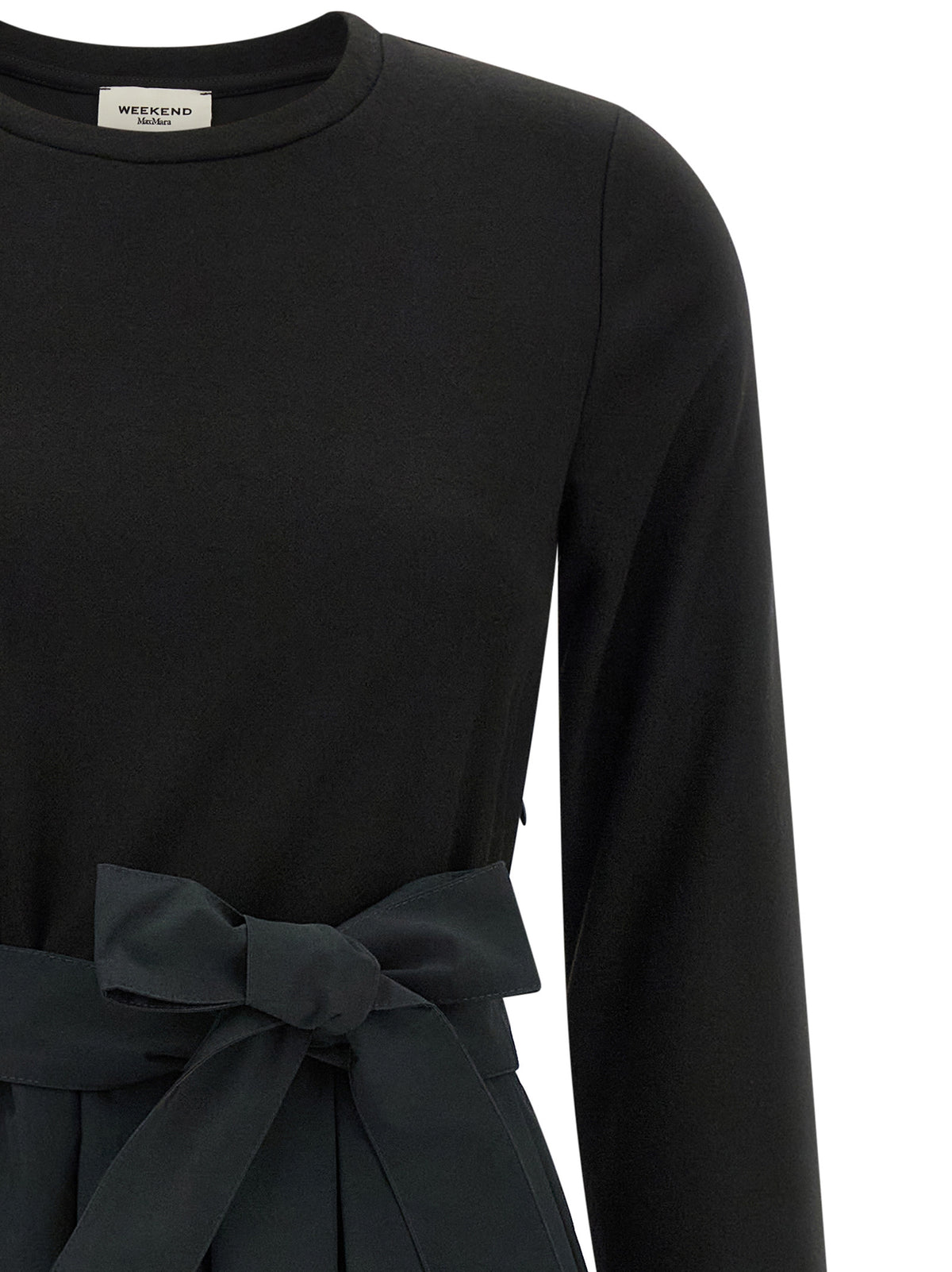 Max Mara Schwarzes Viskose-Maxikleid