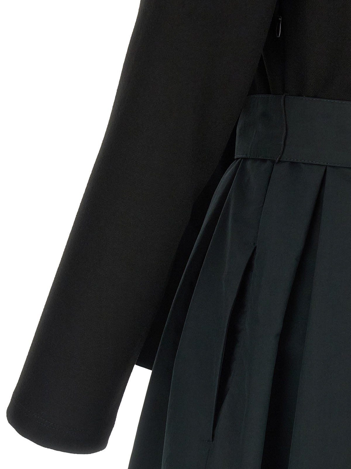 Max Mara Schwarzes Viskose-Maxikleid