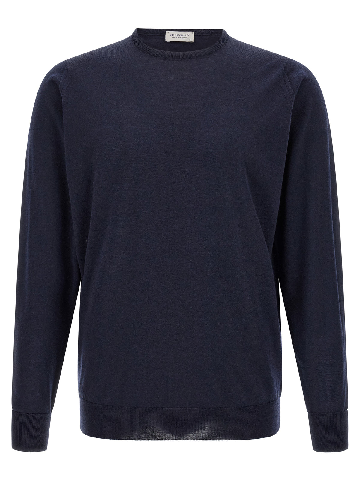 JOHN SMEDLEY Blauer Cardigan aus Merinowolle